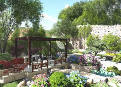 花園綠化，家庭庭院綠化